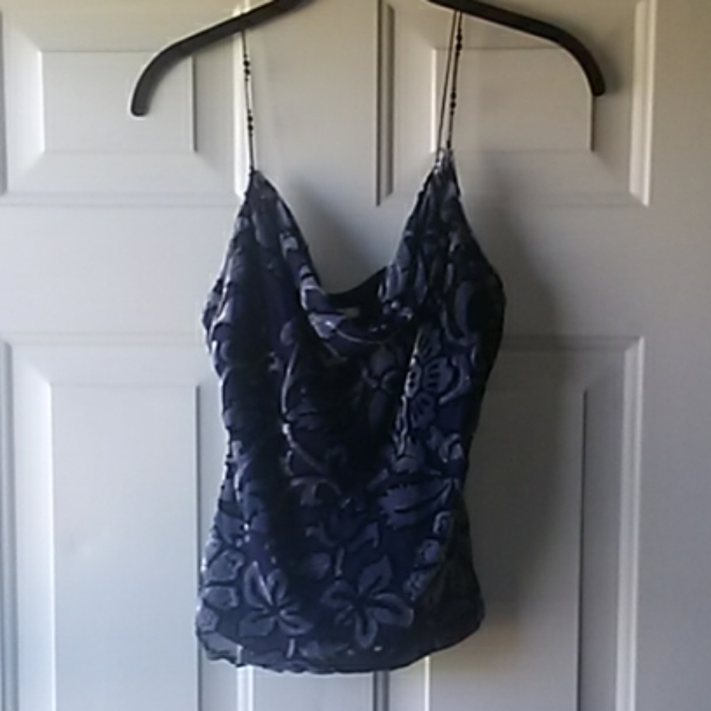 Cache Beeded Strap Top